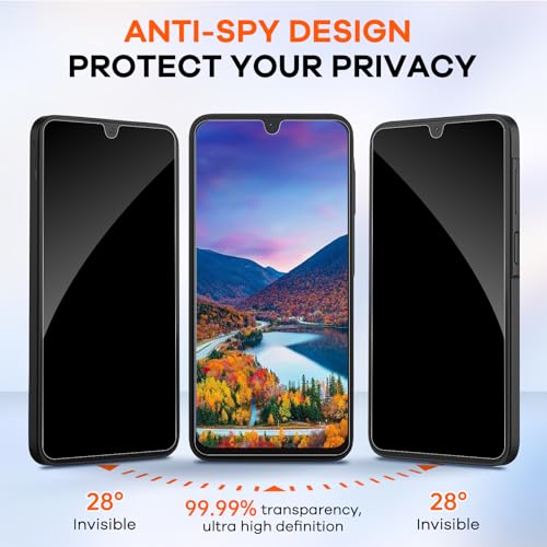 3+3 for Samsung Galaxy A17 5G Privacy Screen Protector Camera Protector - size: Galaxy A17 Privacy