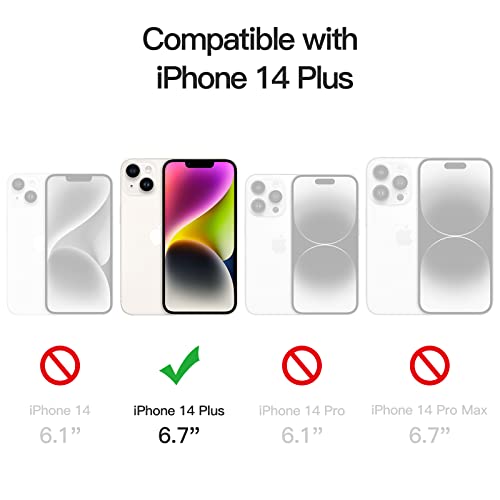 JETech Case for iPhone 14 Plus 6.7-Inch, Non-Yellowing Shockproof Phone Bumper Cover, Anti-Scratch Clear Back (Clear) - color: Clear, size: iPhone 14 Plus