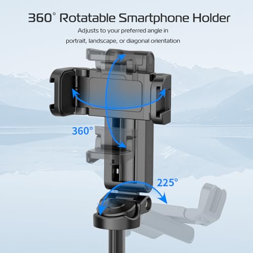 ULANZI JJ02 Selfie Stick Tripod, Portable Pocket Size Phone Tripod Holder - color: Matte