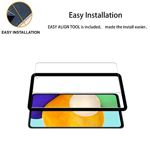 Easy Alignment Frame Designed For Samsung Galaxy A52 5G / 4G Tempered Glass Screen Protector 2-Pack Camera Lens Protector Film 2-Pack