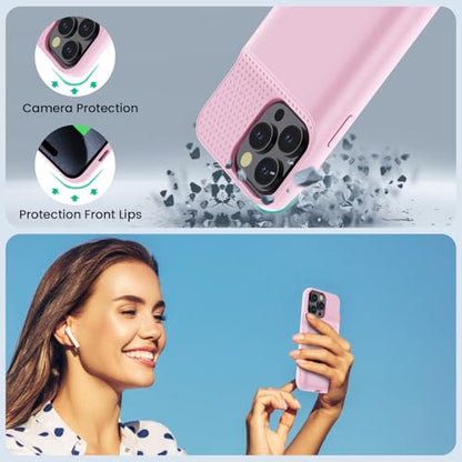 Battery Case for iPhone 15Pro Max, Upgrade 8600mah Portable Slim Battery Charging Case, 15W Fast Charging Rechargeable Protective Extended Charger Cover for iPhone 15 Pro Max (6.7 inch)-Pink - color: Pink