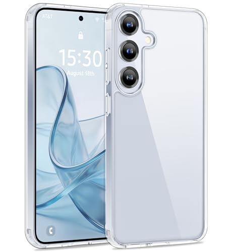USLAI Case for Samsung Galaxy S25, Anti-Yellowing, Crystal Clear Back, Shockproof & Military‑Grade Drop Protection - Transparent - color: Clear, size: Galaxy S25