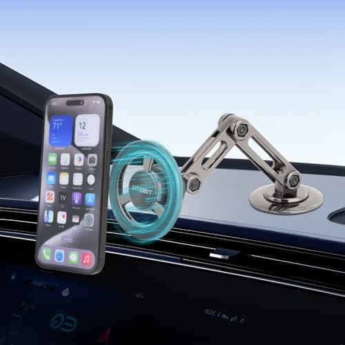 UTEBIT Universal 360° Pro Magnetic Car Phone Holder, Black - color: Magsafe Car Mount