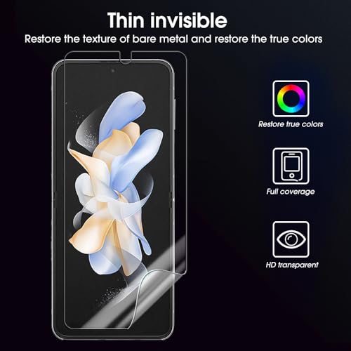 HD Hydrogel Film for Samsung Galaxy Z Flip 6 5G Inner Screen Protector Transparent Soft TPU Anti-scratch Protective Film