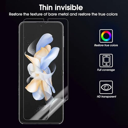 HD Hydrogel Film for Samsung Galaxy Z Flip 6 5G Inner Screen Protector Transparent Soft TPU Anti-scratch Protective Film