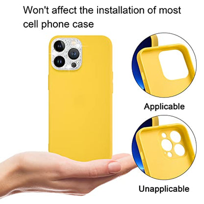 Wisdompro [2 Pack] Bling Camera Lens Protector for iPhone 13 Pro Max/13 Pro - size: for iPhone 13 Pro Max & 13 Pro