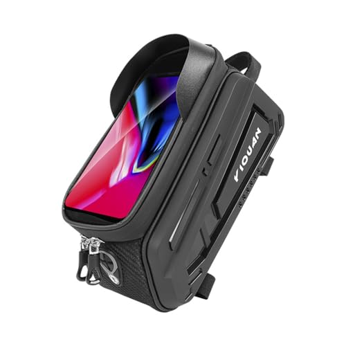 Yi Dong Waterproof Bike Phone Bag, Front Frame Pouch with Touchscreen | Secure Top Tube Storage, Fits Phones Under 8" – Ride Safe
