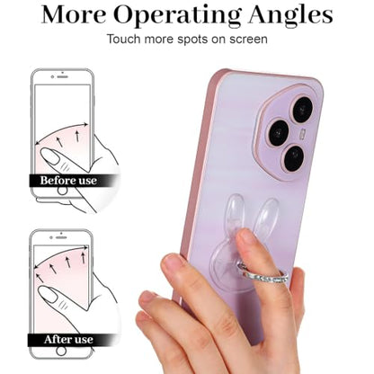 4PCS Transparent Phone Ring Grip Clear Phone Ring Holder Grips - style: B