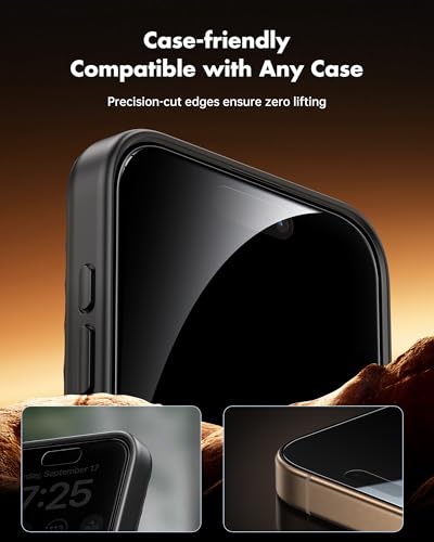 UNBREAKcable Privacy Screen Protector for iPhone 16 Pro, 2-Pack - size: iPhone 16 Pro