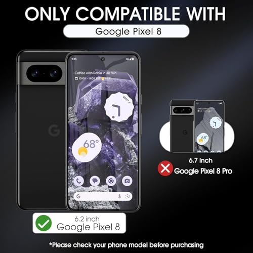 3 Pack Screen Protector for Google Pixel 8 6.2", HD Ultra-Thin Full Coverage Soft TPU Hydrogel Film Google Pixel 8 - Fingerprint ID Compatible, Self-Healing, Touch Sensitive - size: Google Pixel 8