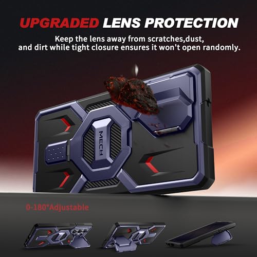 TONGATE Magnetic Stand for Samsung Galaxy S26 Ultra Case, Compatible with Magsafe, [Camera Cover & 2 Front Frames][Military Drop Protection] S26 Ultra Case Built-in Screen Protector & Belt Clip,Cobalt - color: Cobalt Violet