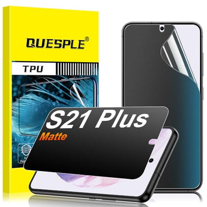 2 Pack for Samsung Galaxy S21 Plus Anti-Glare Matte Privacy Screen Protector 6.7 inch, Smooth and Responsive Touch Flexible EPU Film, [Support Fingerprint Unlock] [Self-Healing] [Not Glass] - size: Samsung Galaxy S21 Plus