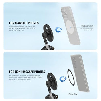 NEEWER Magnetic Flex Phone Tripod Compatible with MagSafe iPhone Android - style: TP33