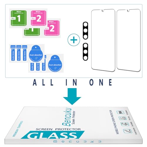 2+2 Pack Screen Protector for Samsung Galaxy S25 Tempered Glass - color: Samsung Galaxy S25-Clear