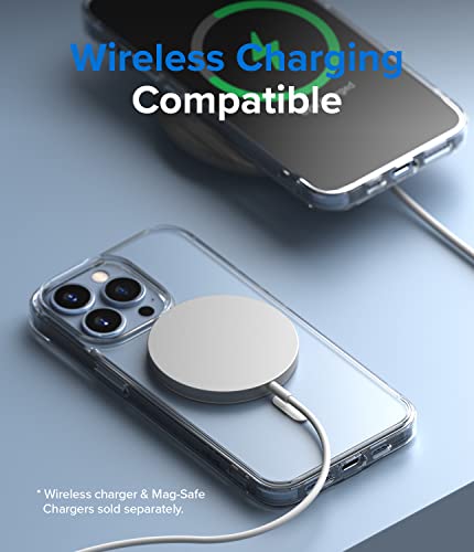 Ringke for iPhone 13 Pro Case [Fusion Magnetic Matte Clear] | Compatible with MagSafe, Oil & Dirt Resistant, Anti-Fingerprint Technology Prevents Oily Smudges, Feels Velvety Soft - size: iPhone 13 Pro