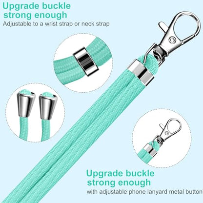 Weewooday 4 Pcs Phone Lanyard Crossbody Phone Strap, Blue Color Series - color: Blue Color Series