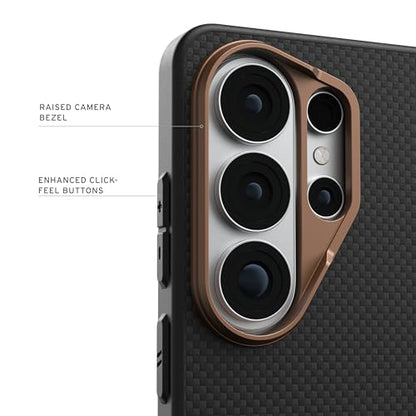 URBAN ARMOR GEAR UAG for Samsung Galaxy S26 Ultra Case 6.9" Fibr Armr - Magnetic Charging Compatible Rugged Military Drop Tested Protective Cover, Black/Bronze - color: Fibr Armr - Black/Bronze