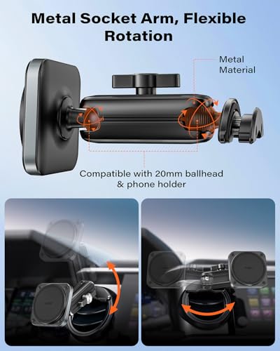 APPS2Car Alloy Magnetic Phone Mount for Tacoma 2016-2023 & Tundra 2014-2021