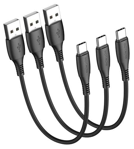 Short USB A to USB C Cable 1ft/ 12inch 3Pack, USB C Cable Fast Charging - size: 1FT