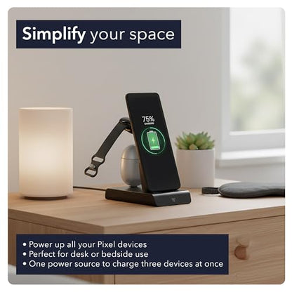 Wasserstein 3-in-1 Charging Station for Pixel, Buds, and Pixel Watch 4 & 5