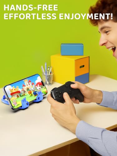 Stocking Stuffers for Boys Teens Men Adults Gifts Cell Phone Stand for Desk - color: Black & Blue