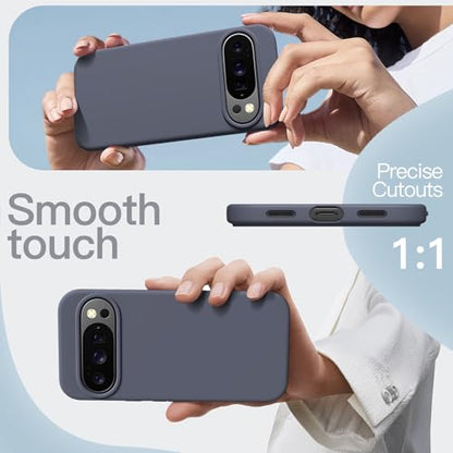 JETech Silicone Case for Google Pixel 10/10 Pro, Moonstone | Silky Soft Touch, Shockproof Protection, Scratch Resistant, Microfiber Lining - color: Moonstone, size: Pixel 10/10 Pro