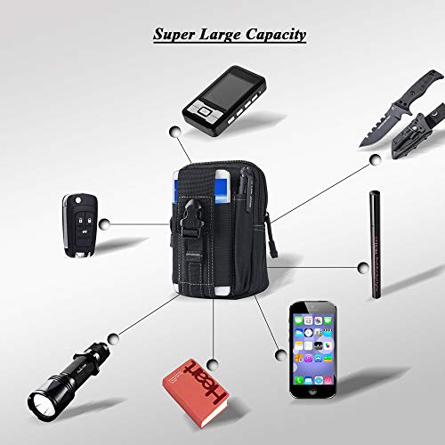Waist Cell Phone Holster Belt Bag Universal Outdoor Phone Pouch Case Gadget Pocket for iPhone X 8 7 6 6s Plus Samsung Galaxy S8 S7 S6 S5 S4 S3 Note 8 5 4 3 2 LG HTC Etc - color: Camouflage