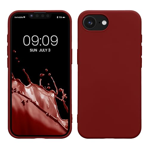 kwmobile Case Compatible with Apple iPhone 17e / iPhone 16e Case - Slim Protective TPU Silicone Phone Cover - Rhubarb Red - color: Rhubarb Red, size: iPhone 17e / iPhone 16e