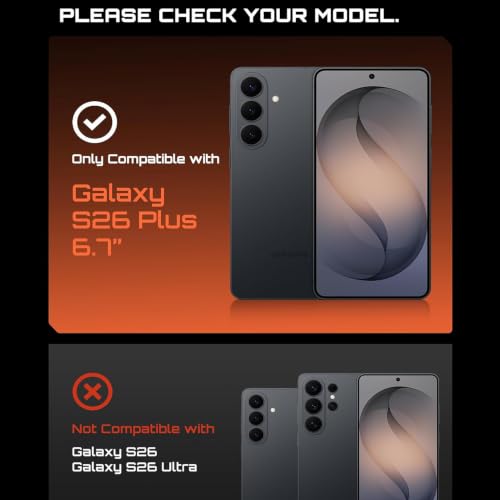Battery Case for Galaxy S26 Plus,Upgraded 12000mAh Rechargeable Portable Extended Battery Pack Supported Qi Wireless Charging Case Compatible with Galaxy S26 Plus(6.7 inches) Charging Case-Black - size: Galaxy S26 Plus