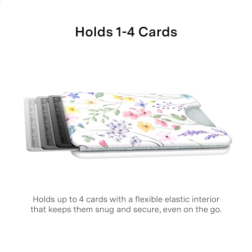 VELVET CAVIAR compatible with MagSafe Wallet - Magnetic Card Holder - color: Enchanted Floral