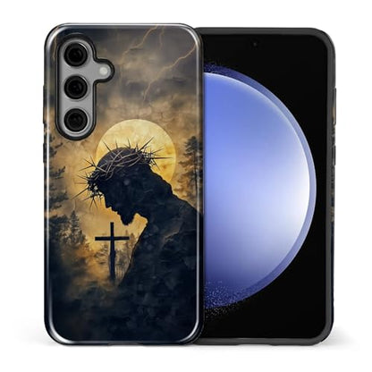 CARLOCA Case for Samsung Galaxy S25,Faith Inspired Christians Scripture Design Hybrid Dual Protection Soft TPU + Hard PC,Shockproof Anti-Scratch Cover Men Women Stylish Protective Phone Case - color: Faith Inspired Christians Scripture, size: Galaxy S25