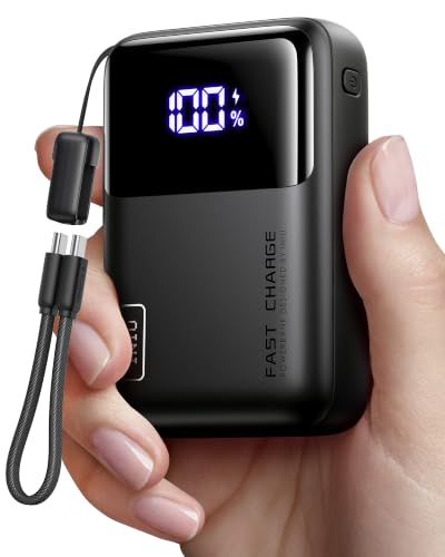 INIU Laptop Power Bank, Smallest 20000mAh 65W Fast Charging Battery Pack - color: Black