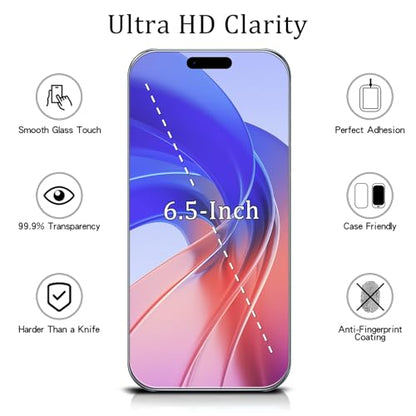 MAYtobe 2-Pack for iPhone Air,iPhone 17 Air Screen Protector Tempered Glass | 9H Hardness, Anti Scratch, Easy to Install - size: iPhone 17 Air