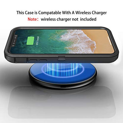 MXX Compatible with iPhone Xr Case, 3-Layer Super Protective Full Heavy Duty Body Tough Rugged Bumper Cover, Shock & Dust Proof, Designed for Apple Xr Phone Case 6.1" Black - color: Black