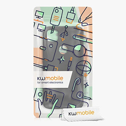 kwmobile Case Compatible with Google Pixel 4a Case - Slim Protective TPU Silicone Phone Cover - Black Matte - color: black matte