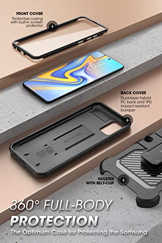 SUPCASE for Samsung Galaxy A71 5G Case with Built-in Kickstand, Black | Built-in Screen Protector, Belt Clip, Full-Body, Military-Grade Protection, Not for A71 5G UW Verizon, Unicorn Beetle Pro - size: Galaxy A71 5G