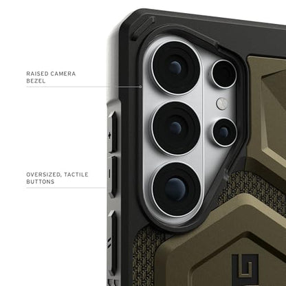 URBAN ARMOR GEAR UAG for Samsung Galaxy S26 Ultra Case 6.9" Monarch Pro - Magnetic Charging Compatible Rugged Military Drop Tested Protective Cover, Kevlar Element Green - color: Monarch Pro - Kevlar Element Green