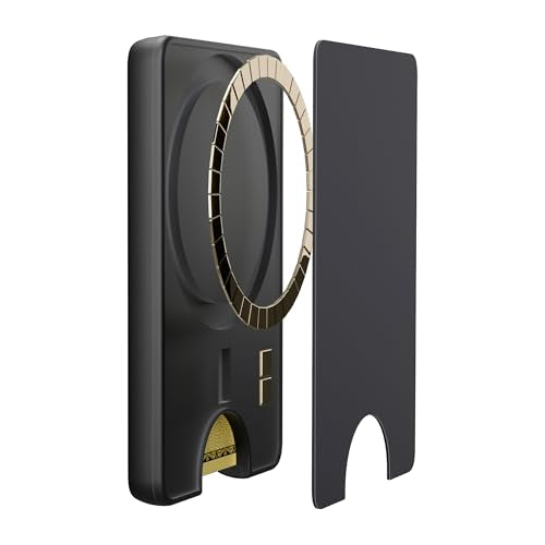 Casely MagWallet | Black | Slim Wallet Card Holder | Compatible with MagSafe | Soft-Touch Hard Silicone | Holds Up to 3 Cards - color: Black
