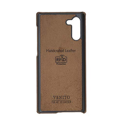 Venito Florence Leather Wallet Phone Case Compatible with Samsung Galaxy Note 10 - Extra Secure with RFID Blocking - Detachable Phone Wallet - Antique Brown - color: Antique Brown, size: Note10