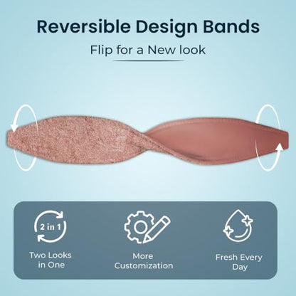 Switchbands Colorful Phone Grip Strap – Reversible Phone Strap, Adhesive-Free, Arthritis Friendly Easy-Hold, Anti-Theft Phone Strap, Wireless Charging Compatible, Universal Fit – Metallic Rose - color: Metallic Rose, size: Pack of 1