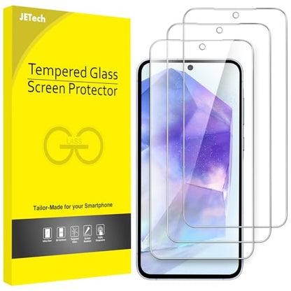 JETech Screen Protector for Samsung Galaxy A55, 3-Pack - size: Galaxy A55