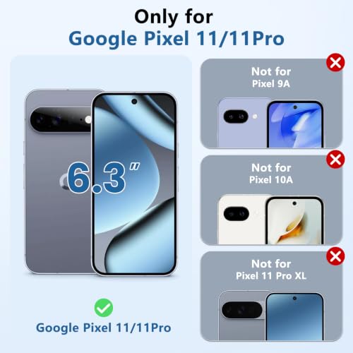 for Pixel-11 Case/Pixel-11-Pro Case, Durable Metal Stand, Black - color: Black, size: Pixel 11/11 Pro 6.3"