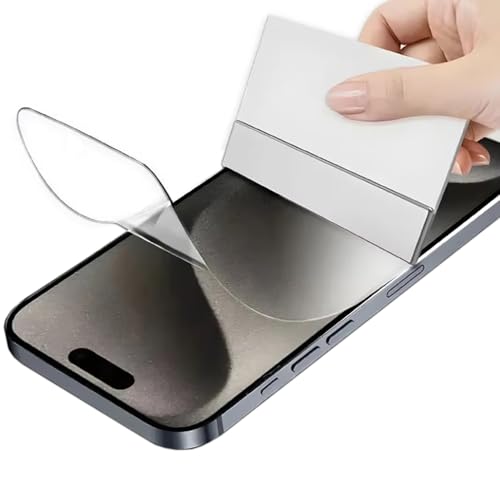 [2 Pack] Hydrogel Flexible Screen Protector for iPhone 16 Pro, Upgraded Non-breakable HD Clarity Soft TPU Protective Film [Anti-Scratch] [Bubble Free] (Not Glass)