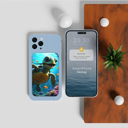 Phone Credit Card Holder Stick on, Cell Phone Pocket Self Adhesive Stretchy Stick on Wallet ID Credit Card Case Pouch Sleeve with Flap for All Smartphones, Baby Sea Turtle - color: Baby Sea Turtle