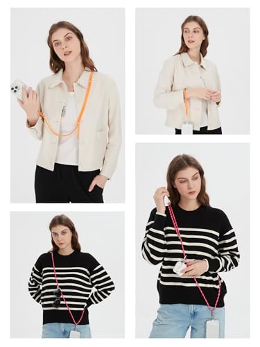 Cell Phone Lanyard 1,Phone Tether Tab 2,Crossbody Strap,Lanyards for Around the Neck,Adjustable Strap 80-160cm (Blackshadow-B) - color: Blackshadow-b