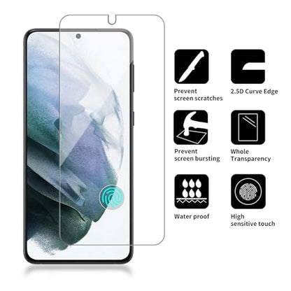4 Pack Glass Screen Protector Compatible for Samsung Galaxy S21 Plus 5G / S21+ / SM-g996u [9H Hardness]-HD Screen Tempered Glass, Scratch Resistant,Easy Install [Case Friendly] - size: Galaxy S21 Plus 5G / S21+