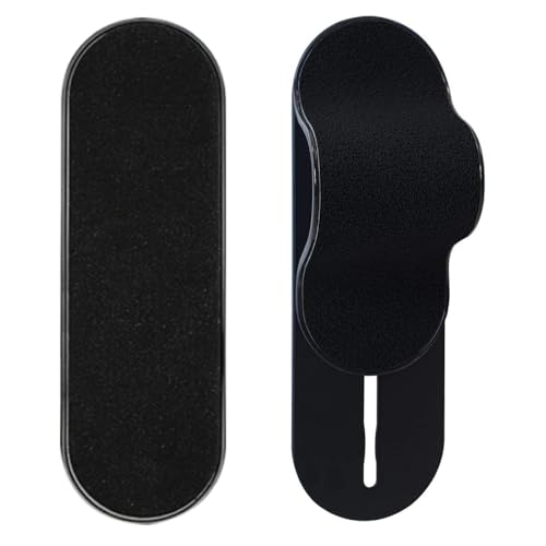 MULTI BAND Original Phone Grip, Secure Hand Strap Holder, Slim Fashionable Finger Loop Selfie Grip, Phone Stand Compatible with Most Smartphones - color: Suede Black