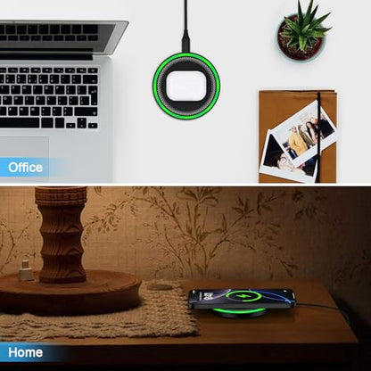 Wireless Charger Samsung Fast Charging Pad for Galaxy S26/S25 Ultra/S25 Plus/S24 FE Ultra/S23/S22/S21/Z Flip Fold 6,15W Wireless Phone Charger Android Charging Mat Station for Google Pixel 9a 9 Pro XL - color: 1-Pack-2