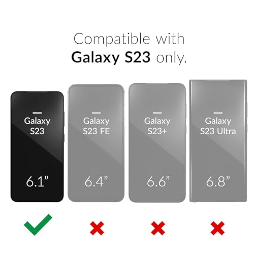 Battery Case for Galaxy S23, 10000mAh High Capacity Portable Rechargeable Protective Case Supported Qi Wireless Charging Compatible with Galaxy S23 (6.1 inch) Extended Battery Charger Cover -Black - size: Galaxy S23