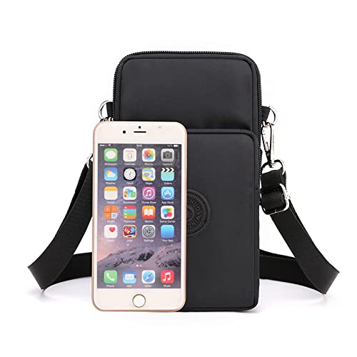 Women Crossbody Cell Phone Purse Case Armband Bag for iPhone 12 13 Mini 14 15 Plus 11 Pro Max Google Pixel 6a 7a 8a 6 7 8 Pro - color: Black-pattern